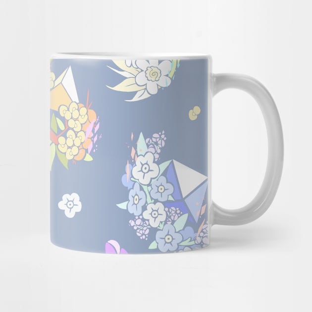 Pretty Poly Floral Pattern by thedicegoddess